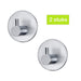 XIVADA Handdoekhaakjes Roma - Zelfklevend - Rvs - Zilver - Set van 2