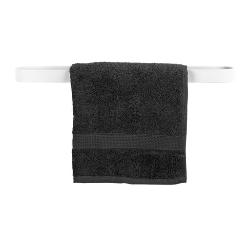 QUVIO Handdoekhouder met stang - 7 x 50 x 3 cm - Wit