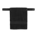 QUVIO Handdoekhouder met stang - 7 x 50 x 3 cm - Zwart