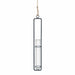 QUVIO Hangend vaasje met metalen frame - 2,5 x 27 cm
