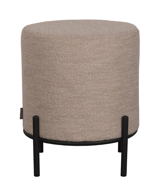 LABEL51 Hocker Troy Bouclé, 41cm - Naturel - Rond