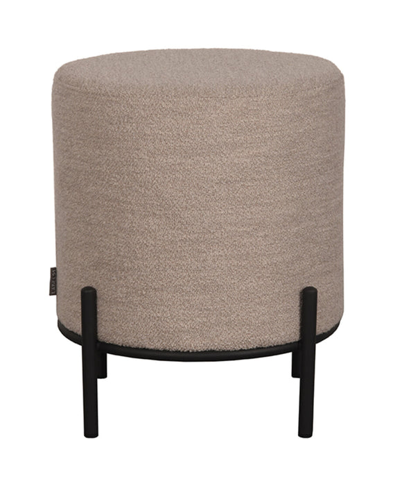 LABEL51 Hocker Troy Bouclé, 41cm - Naturel - Rond