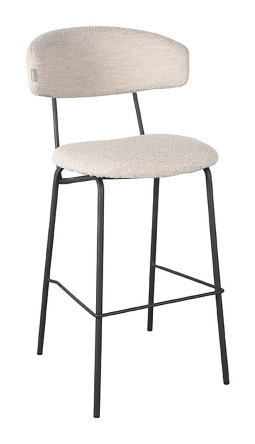 LABEL51 Barkruk Zack Bouclé - Naturel (zithoogte 78cm)