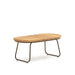 Kave Home Outdoor Salontafel Salguer Acaciahout, 100 x 50cm - Bruin - Ovaal - ThatLyfeStyle