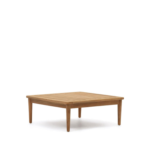 Kave Home Vierkante Salontafel Portitxol Teakhout, 80 x 80cm - ThatLyfeStyle