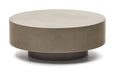 Kave Home Ronde Salontafel Garbet Cement, Ø80cm - Grijs