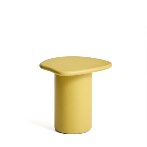 Kave Home Organische Bjizettafel Macarella Beton, 48 x 47cm - Mosterdgeel - ThatLyfeStyle