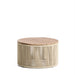 Kave Home Ronde Salontafel Dandara Acaciahout en touw, 60cm - Ecru - ThatLyfeStyle