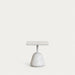 Kave Home Vierkante Bijzettafel Saura Terrazzo, 44cm - Wit