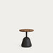 Kave Home Ronde Bijzettafel Saura Acacia, Ø43cm - Walnoot