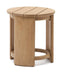 Kave Home Ronde Bijzettafel Xoriguer Eucalyptushout, 60cm hoog - Naturel