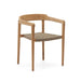 Kave Home Eetkamerstoel Icaro Teakhout en touw - Beige - Japandi - ThatLyfeStyle