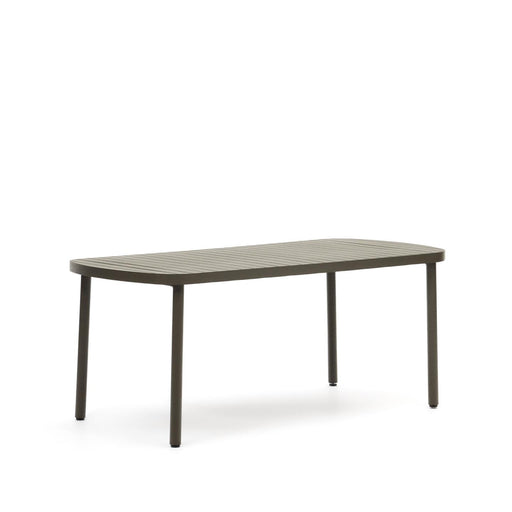 Kave Home Tuintafel Joncols 180 x 90cm - Donkergroen - ThatLyfeStyle