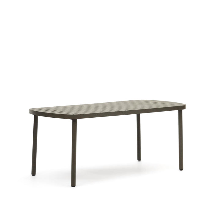 Kave Home Tuintafel Joncols 180 x 90cm - Donkergroen