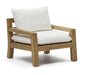 Kave Home Fauteuil Forcanera Teakhout - Wit