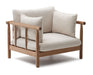 Kave Home Outdoor Fauteuil Sacova Eucalyptushout - Beige - ThatLyfeStyle