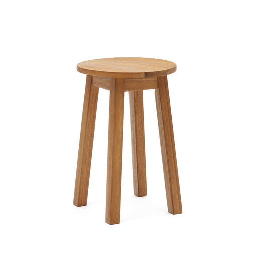 Kave Home Outdoor Bijzettafel Amel Acaciahout, 31cm - Bruin - Rond