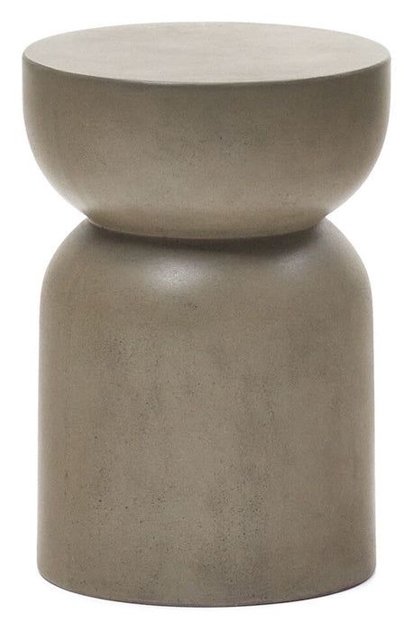 Kave Home Ronde Bijzettafel Garbet Cement, Ø32cm - Grijs