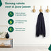 XIVADA Kapstokhaak Zena – Inclusief schroefset – Goud – Set van 3 - ThatLyfeStyle