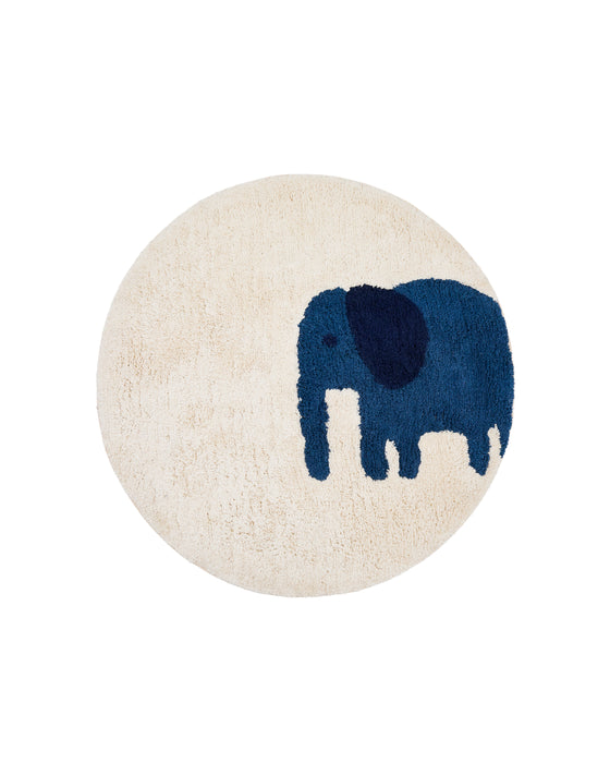 Kave Home Rond Vloerkleed Tandani Olifant, 100cm - Meerkleurig