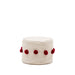 Kave Home Poef Manua 40cm - Beige/Rood