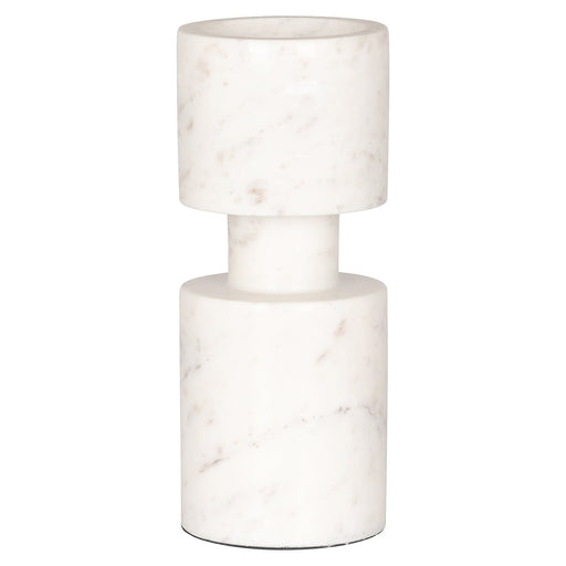 Richmond Kandelaar Melle Marmer, 24cm - Wit