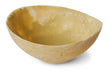 HKliving Schaal Patio Marmerlook, Ø22cm - Mosterdgeel - Organisch
