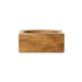 HKliving Teak cube bowl, small - Naturel