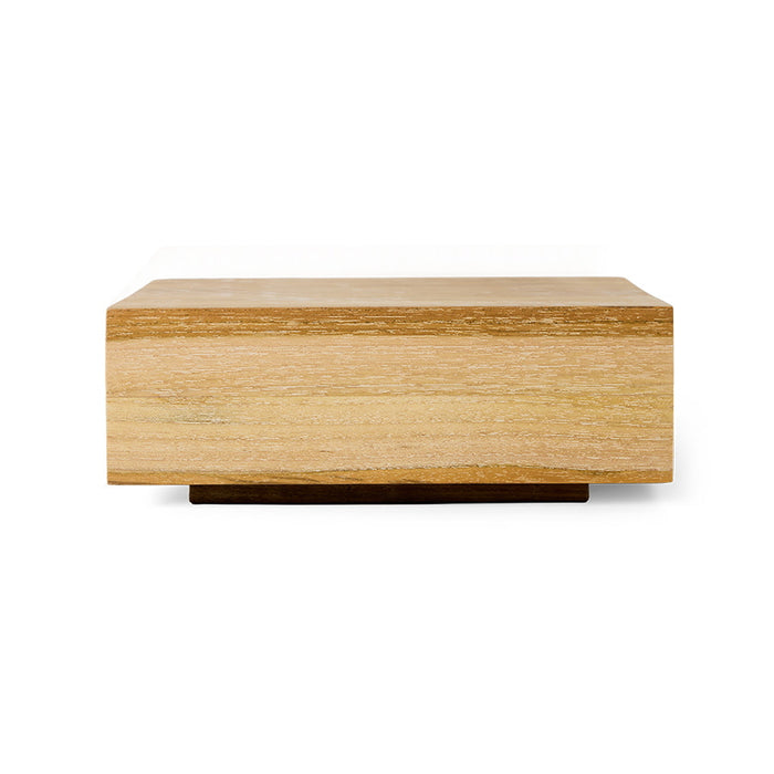 HKliving Teak cube, medium - Naturel