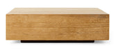 HKliving Vierkant Dienblad Cube Teakhout, 27 x 27cm - Bruin