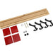 QUVIO Kapstok – Verstelbare hangers – Bamboe en staal – 1,5 x 50 x 6 cm - ThatLyfeStyle