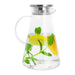 Krumble Karaf - Glas en aluminium - 1,8 liter - Schenkkannen met filter deksel - Karafglazen
