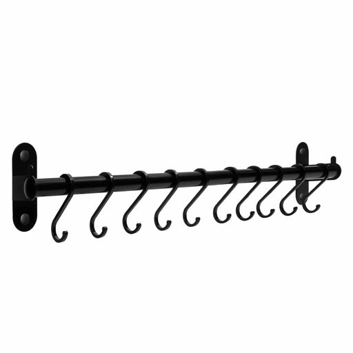 QUVIO Handdoekenrek keuken - 10 haken - 5,5 x 60 x 9,5 cm