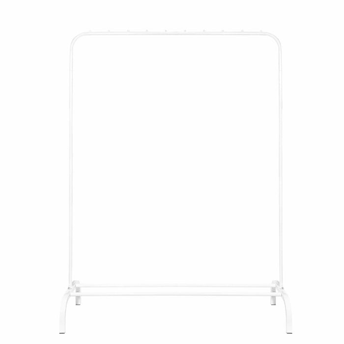 QUVIO Kledingrek met schoenen opbergruimte - 40 x 110 x 150 cm - Wit