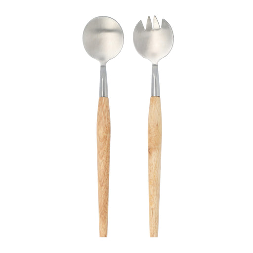 Krumble Saladebestek - Hout - RVS