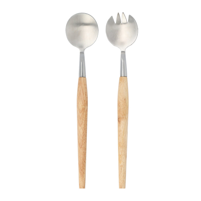 Krumble Saladebestek - Hout - RVS
