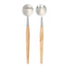 Krumble Saladebestek - Hout - RVS