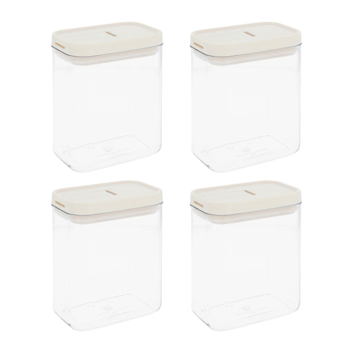 Krumble Voorraadpotten - Set van 4 - 1300 ml - Plastic