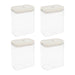 Krumble Voorraadpotten - Set van 4 - 1300 ml - Plastic