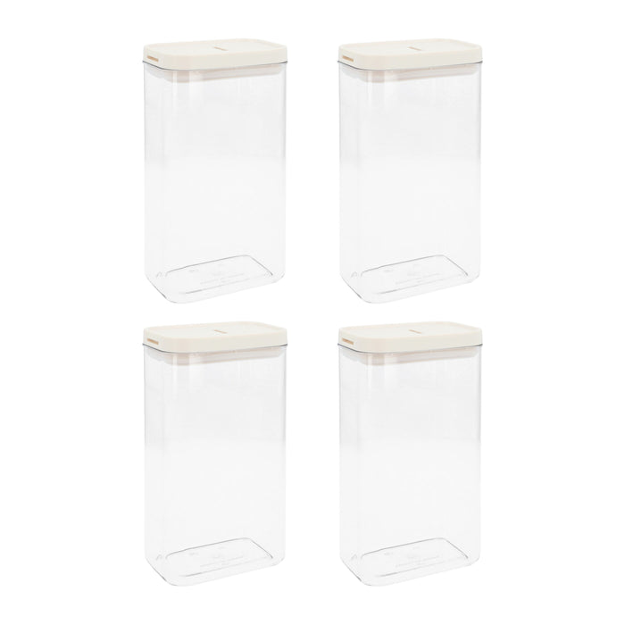 Krumble Voorraadpotten - Set van 4 - 1800 ml - Plastic