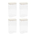Krumble Voorraadpotten - Set van 4 - 1800 ml - Plastic