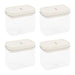 Krumble Voorraadpotten - Set van 4 - 500 ml - Plastic