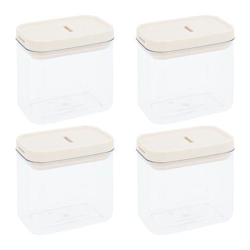 Krumble Voorraadpotten - Set van 4 - 800 ml - Plastic
