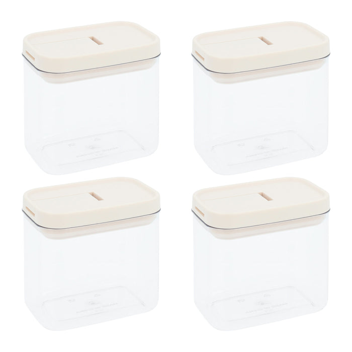 Krumble Voorraadpotten - Set van 4 - 800 ml - Plastic