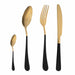 Krumble Bestekset van 4 - Design - Goud en zwart