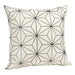 QUVIO Kussenhoes met ster patroon - 45 x 45 cm - Zwart/Beige