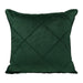 QUVIO Kussenhoes geruit - Fluweel - 50 x 50 cm - Donkergroen
