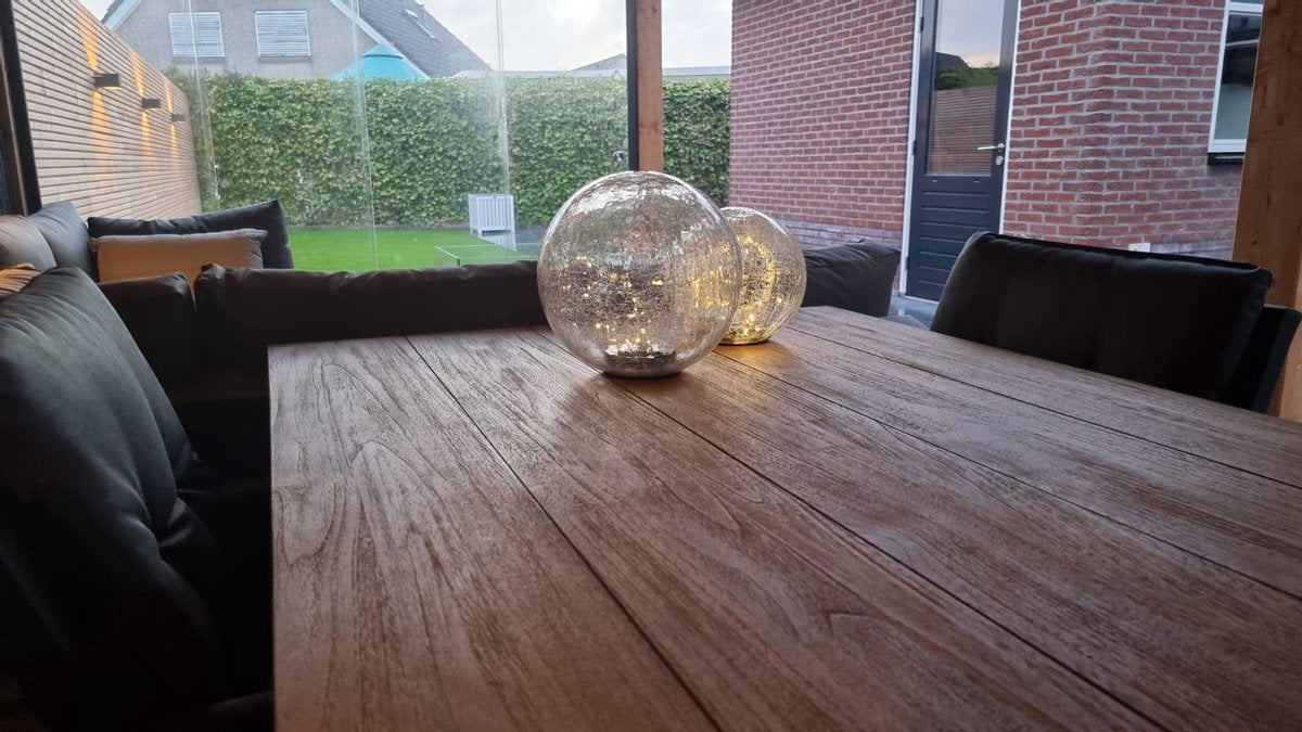 Kynast Solar 10cm glazen sfeerlamp craquelé glas