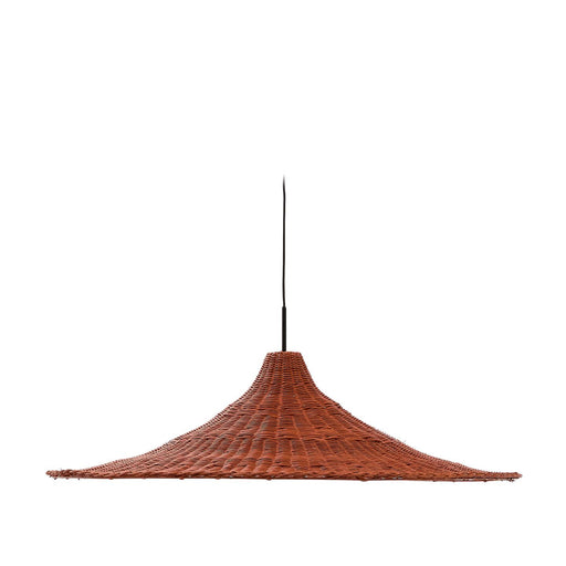 Kave Home Lampenkap Bladia Rotan, 90cm - Terracotta