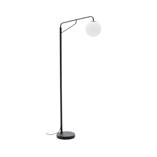 Kave Home Vloerlamp Eilo Glas en metaal - Zwart